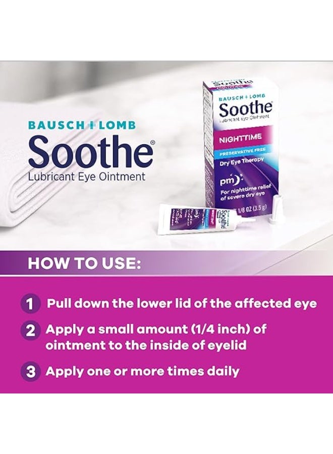 Bausch + Lomb Soothe Nighttime Eye Ointment by Bausch & Lomb, Lubricant Relief for Dry Eyes, 3.5 g - Image 4